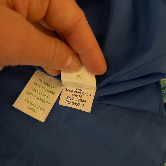 Lilly Pulitzer Paisley Wright Trapeze Tank Mini Dress Blue Crush Turquoise Small - Picture 8 of 8